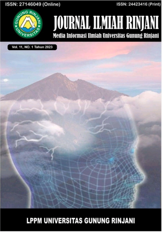 					View Vol. 11 No. 1 (2023): Journal Ilmiah Rinjani: Media Informasi Ilmiah Universitas Gunung Rinjani
				